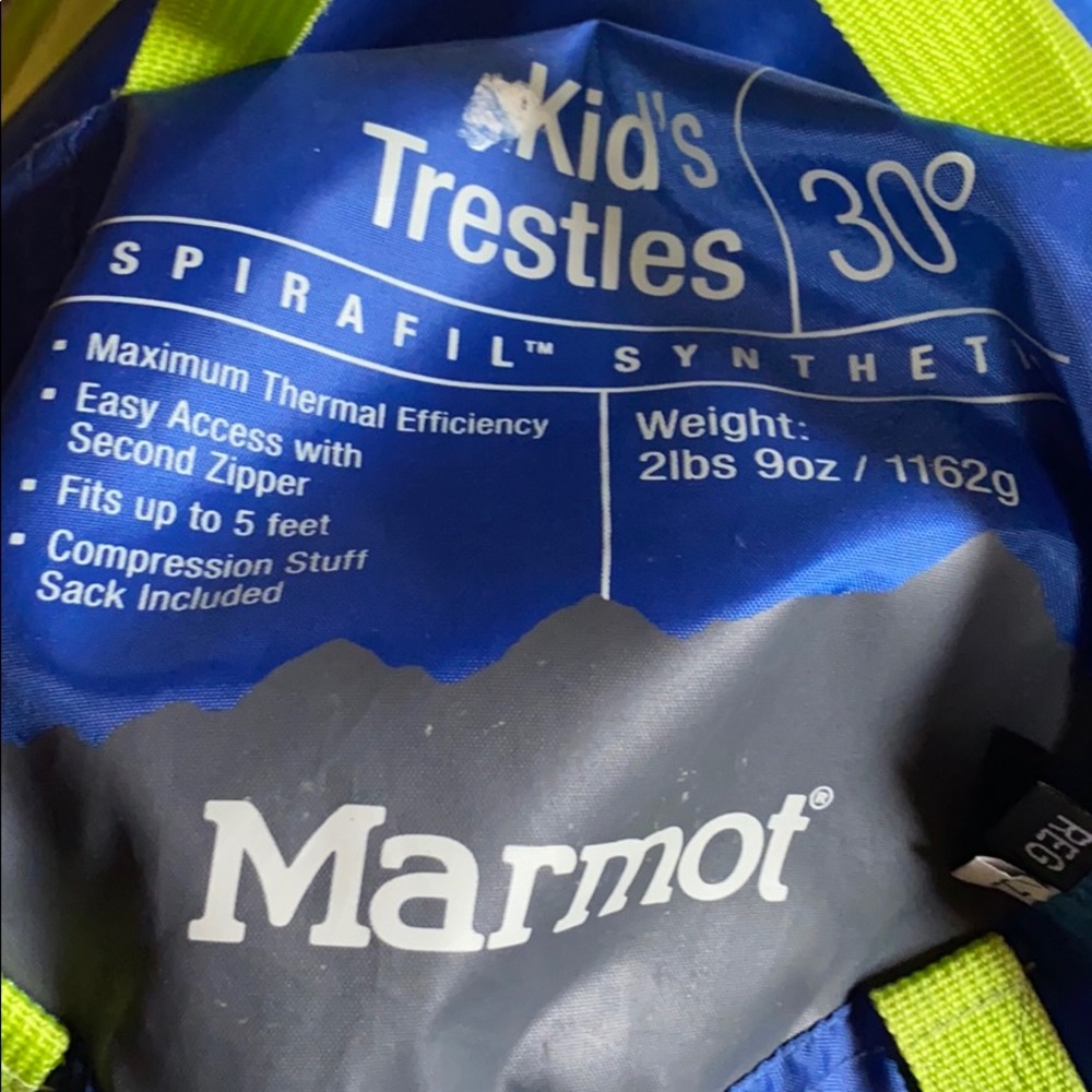 Marmot Trestles 30 kids sleeping bag